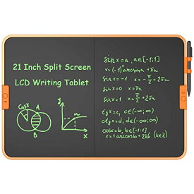 Wicue 21 インチの分割画面 LCD の執筆タブレット、携帯用消せる電子魔法のデッサンのパッド、ハイライトのデジタルペーパー タブレット、ビジネス オフィス/メッセージ ボードのための大きい落書き板のギフトは浮上します