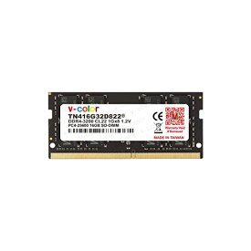 v-color Hynix IC ノートPC用メモリ DDR4 3200MHz PC4-25600 16GB (16GB×1枚) SO-DIMM 1Gx8 1.2V CL22 TN416G32D822