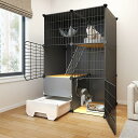 猫 ケージ トイレ付き 3段 猫用ケージ 大型 スリム 猫のゲージ 猫 多頭飼い キャットゲージ 広い 頑丈 大きめ DIY組立…