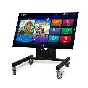 BESSTER テレビスタンドキャスター付き 32-65インチテレビ対応 ロータイプ 移動式 自立型TVスタンド 舞台展示台 角度調節可能 耐荷重40kg 移動便利 VESA最大600×400mm対応 省スペース 家用 業務用 展