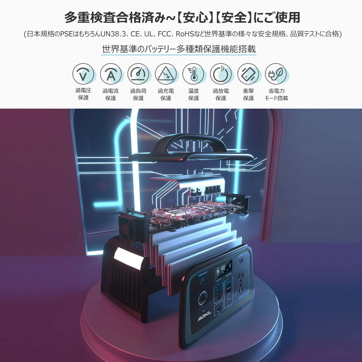 楽天市場】ADKL ポータブル電源 ポータブルバッテリー 大容量 