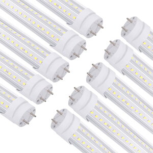 LED蛍光灯直管 超高輝度6000LM 省エネ36W 40W形*2相当 120cm 工場照明 PL保険済 (昼光色, 80w形 10本)