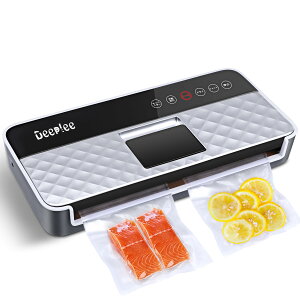 真空パック器 液体対応 フードシーラー 手動吸引 -80Kpa吸引力 キャニスター対応 集水タンク内蔵 家庭用 業務用 鮮度長持ち 専用袋10枚付き 接続用ホース付き 日本語取扱説明書 1個 (x 1)