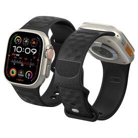 Apple Watch 対応 バンド Apple Watch Ultra 49mm、8 / 7 45mm、SE2 / 6 / SE / 5 / 4 44mm、3 / 2 / 1 42mm 対応 ストラップ?パララックス（マットブラック）