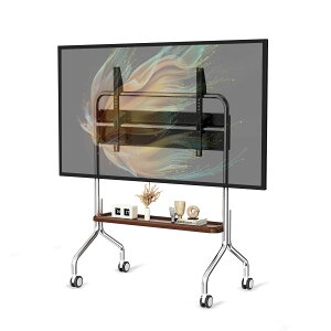 BeishiTenwaymili �X�e�����X�� �e���r�X�^���h�L���X�^�[�t�� �Ǌ� 32-75�C���`�Ή� �t��tv�X�^���h �n�C�^�C�v �L�E�{�[�h�t�� �ړ��� �ؖڒ� �t�� tv stand �e���r�� VESA600*400mm�܂� �ω׏d50kg ��