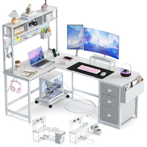 DOMICON L���f�X�N �p�\�R���f�X�N �� ��169cm �����o���t�� �L�E�{�[�h�t�� �R���Z���g�t�� �I ���[ �Q�[�~���O�f�X�N PC �f�X�N computer desk ?�q �I�t�B�X�f�X�N �w�K�� ��Ɗ� �R�[�i�[�f�X�N ��