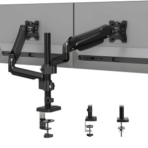 BONTEC ���j�^�[�A�[�� �K�X�X�v�����O �V���O�� �f�X�N�X�^���h PC/�t���f�B�X�v���C �A�[�� �ő�ω׏d9kg VESA 75/100mm �t�����[�V����(�`���g�E�X�C�x���E360°��]) �f�X�N�ȃX�y�[�X �ȒP���