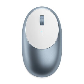 Satechi アルミニウム M1 Bluetooth ワイヤレス マウス 充電 Type-Cポート (Mac Mini, iMac, MacBook, iPad など2012以降Macデバイス対応) (ブルー)