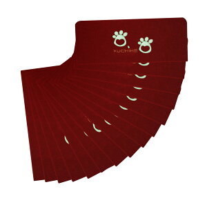 KUCHIHE 階段マット 階段 滑り止めマット 犬 猫 階段滑り止めマット 蛍光 滑り止め 折り曲げ 防音 洗える キズ防止 蛍光 約55x22cm 15枚セット おしゃれ 吸着 騒音対策 厚さ4.5mm (55X22(cm), red)