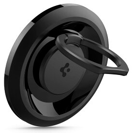 Spigen O-Mag Ring 磁気電話ホルダーグリップ MagSafe用 (MagFitシリーズ) - ブラック