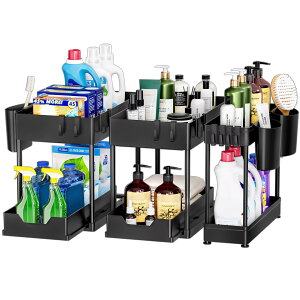 Puricon VN[ 3 XChbN 2i Lb` bN/ʑ䉺[bN gȒP ȃXy[X 21.8×40×33.5cm (ubN)