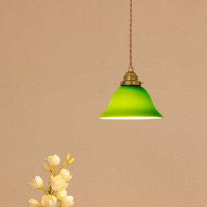 ペンダントライトガラス 真鍮 E26口金 LED電球付属 引掛けシーリングライト 照明器具 天井 吊り下げ灯 北欧 おしゃれ かわいい 手作り
