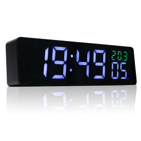 2024 新版 Little Green WIFI 自動時刻同期 時計 高精度置き時計アクリルプレゼント父の日 (ケースだけ組み立て不要) (ブラック)