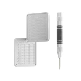 OneKey Keytag安全な暗号通貨ウォレット、クリプトシードストレージバックアップ コールドウォレット、プレート2枚ビットコイン・キーワード ストレージ・チタン・プレートセットLedger/Trezor/KeepKey対応、スリムウォレット