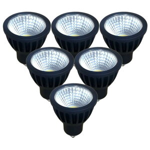 FWAYTECH led �n���Q���d�� e11 �L�p �u���b�N �����Ή� 7W �n���Q��60W�E75W���� LED�X�|�b�g���C�g �����Ή� 6�Z�b�g (�����F����(5000K), �{�̍� (�L�p60�x) E11���� �����Ή�)