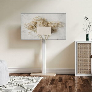 FITUEYES �e���r�X�^���h �n�C�^�C�v tv�X�^���h 32�E70�C���`�ɑΉ� �Ǌ� �e���r�� ��60cm�̖ؐ���� �ω׏d40kg VESA600x400mm�܂� ���������\ ���E��U��\ �ؖڒ� �z���C�g
