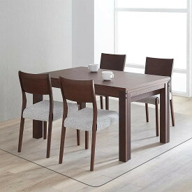 ダイニングマット クリア PVC 180X180cm 特大サイズ 超大判 厚さ1.5mm クリアマット テーブルマット 透明マット ソフト 撥水 おしゃれ 汚れ防止 お手入れ簡単 床暖房対応 滑り止め (180*180-NEW)