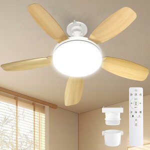 TENKOO&YOU �V�[�����O�t�@�����C�g�y�啗�ʁE����ʁz��81cm 5000lm 44W 8~10�� E26 ��@ LED �t�@���t���Ɩ� ���t��] ��^ DC���[�^�[ ���i�K�������F 3�K�i���ʒ� �^�C�}�[ �ȃG�l �ȒP��t �H���s