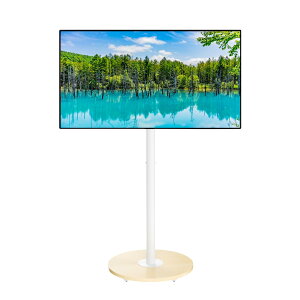 UNHO �e���r�X�^���h �L���X�^�[�t�� 40-75�C���`�Ή� �e���r�� �n�C�^�C�v ���j�^�[�X�^���h ������ �������߉\ �ω׏d50kg tv stand �Ɨp/�w�Z/�r�W�l�X�W���p/�a�@�Ɩ��p �z���C�g