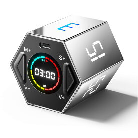 【TickTime・新時代のデジタルタイマー】 正六角柱 ポモドーロ タイマー キッチンタイマー キューブタイマー 勉強 会議 スポーツテスト