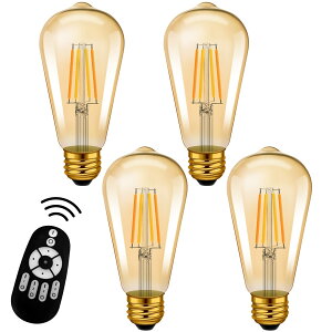 LVWIT �t�B�������g�d�� 60W�`���� E26���� LED�d�� 600LM ���� ���F �����R���t�� LED�����v ���F ����d��6W ���u���� �����F �����F �d���F ��铔 �L�z���^�C�v �ȃG�l ���͋C 4�Z�b�g�i�d�r��