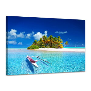 アートパネル 海 自然風景 ポスター 海絵 日の出 絵画 風景画 壁掛け 風水 玄関 開運 室内装飾 新築お祝い 木枠付きの完成品 (40x60cm x1Pcs)