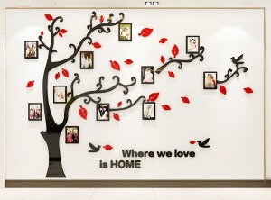 ウォールステッカー 3D立体 DIY ツリー 壁シール 壁ウォールステッカーアクリル ウォールステッカー おしゃれ フォトフレーム 壁 シール リビングルーム ベッドルーム 部屋飾り 居間 寝室 ウ