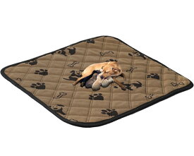 heatcozy 洗えるペットシーツ おしっこパッド 繰り返し使える ペットマット 介護シーツ 小型・大型犬 猫 小動物用 四重構造 漏れ防止 滑り止め 洗濯機で丸洗い 四季通用 (ブラウン, 182x182CM 1枚セット)