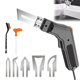 DFIXIT 300W ホットカッター ホットナイフ 発泡スチロールカッター 3秒加熱 50-600℃ 温度調節 110V ナイロン/布/ロープ/プラスチック/スチロール カット用 (300W-R型ナイフ*5)