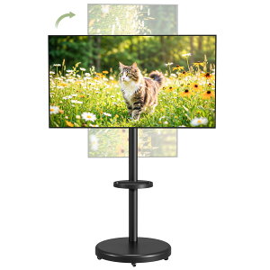 ECOTINY �e���r�X�^���h 37~86�C���`�Ή� �c����] �Ǌ� �ϐk �ړ��� ������ �n�C�^�C�v �e���r�� VESA/��200�E600mm/�c200�E400mm �ω׏d60kg ����5�i�K���� �p�x��] TV�X�^���h ������� �ȃX�y�[�X 