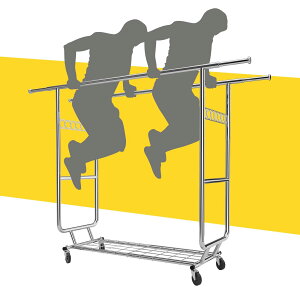 SPECILITE �n���K�[���b�N ��� �p�C�v�n���K�[ ��e�� ������ �m�����b�N ��130cm~190cm �ω׏d285kg �p�C�v�n���K�[���b�N���ȃ��^�� �܂��߂� ���A�����L�k �g�ݗ��ĊȒP �ߗގ��[ �L���X�^