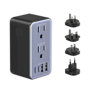 �C�O���s�p�ψ��� 220V����100V �ϊ�|�ϊ��v���O �S���E�Ή�|�L�d���\�P�b�g1�{�~���\�P�b�g1�{USB�|�[�g4�iUSB-C×2�j|�ϊ��v���O A/BF/C/O�^�C�v�Ή�|�A�����J�E�؍��E�I�[�X�g�����A�E�C