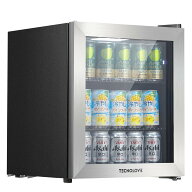 一人暮らし 小型 冷蔵庫 46L 風冷式 幅43cm 1・18℃ タッチパネル調温 コンプレッサー式 ドリンク用 霜防…