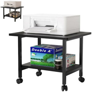 DEWEL �v�����^�[�� 2�i �L���X�^�[�t�� ��48×���s40×����37cm �v�����^�[���b�N ��� �f�X�N�� ���[ �ؐ� ���ω׏d30kg �A�W���X�^�[�t�� �R�s�[�@�� �R�s�[�@�u���� �����@�� �v�����^�� �t�@