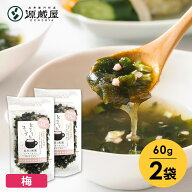 [セット]とろりんスープ昆布と海藻 うめ味[30杯分] 60g×2袋 即席スープの素【食卓応援セール】