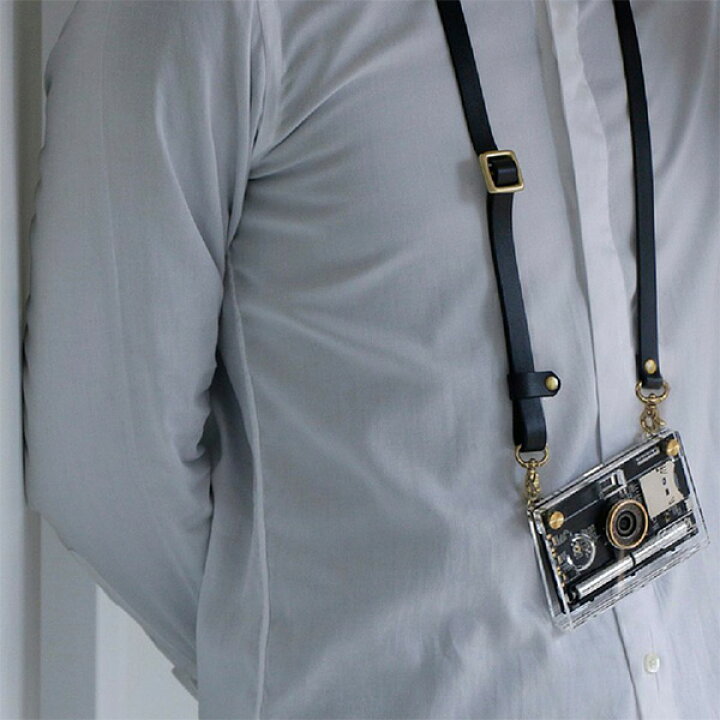 楽天市場】papershoot ペーパーシュート LEATHER STRAP BLACK 