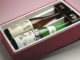 【楽ギフ_名入れ】名入れ枡 菊姫・天狗舞 山廃純米酒 720ml 2本セット