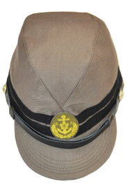 旧日本海軍　艦内帽　茶系◆レプリカ 軍装 撮影用 軍刀