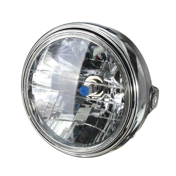 マルチリフレクター ヘッドライト 180mm バイク LED 汎用 純正タイプ H4 交換 カスタマイズ オートバイ アクセサリー