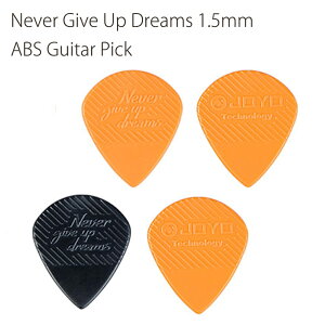 �M�^�[ �s�b�N Never Give Up Dreams 1.5mm ABS Guitar Pick ���y�� ABS �� �X���[�Y Guitar Pick JOYO 4 ���s�b�N�Z�b�g