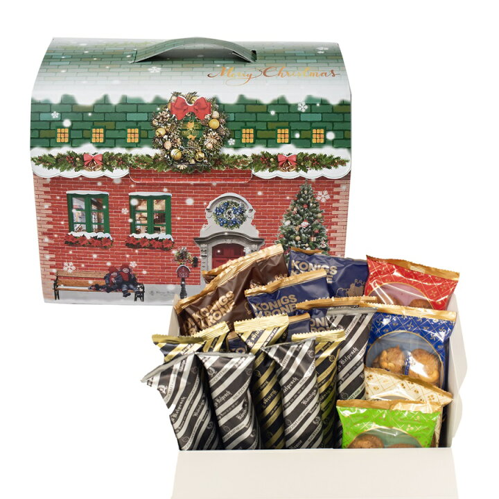 楽天市場 パイ クッキー マドレーヌ クリスマスパーティーボックス クリスマス限定 Xmas 詰め合わせ 個包装 バラエティーx D お祝い 手土産 ケーニヒスクローネ お菓子 ギフト お土産 ケーニヒス クローネ ケーニヒス クローネ