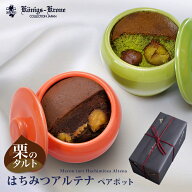 チョコレート ケーキ はちみつアルテナペアポット 壺小 チョコ 栗入りチョコケーキ 栗入りケーキ お土産 …
