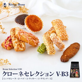 クローネセレクション V-B3 パイ クッキー マドレーヌ ケルペス グラッテン バーリン くまポチパイ クランチ 詰め合わせ 個包装 詰め合わせ セット 焼菓子 お土産 バレンタイン ホワイトデー 手土産 ギフト ケーニヒス クローネ