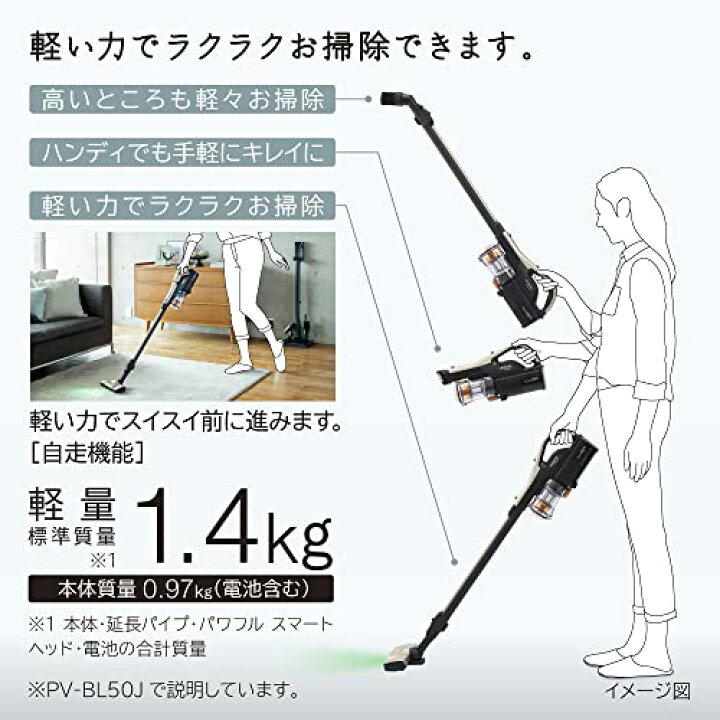 楽天市場】日立 掃除機 PV-BL50J N シャンパンゴールド パワかる 