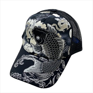 Ripple ZAKKA 刺繍メッシュキャップ 龍虎B 和柄 刺繍 メッシュキャップ メンズ 男性用帽子 メンズキャップ帽子 かっこいい帽子 ぼうし メッシュ帽子 おしゃれ 和風 男性帽子 刺繍キャップ 虎 ト