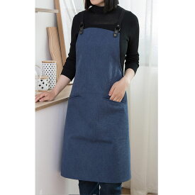 エプロン レディース キャンバス 帆布 おしゃれ 作業用 ワークエプロン キャンバスエプロン バッククロス DIY カフェ ガーデニング 男女兼用 ポケット付き