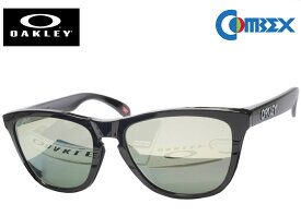 オークリー OAKLEY FROGSKINS (A) フロッグスキン アジアンフィット OO9245 POLISHED BLACK コンベックス 偏光 103グリーン シルバーミラー