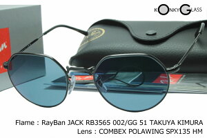 (RxbNXΌYRI)Ray-Ban Co JACK WbN RB3565 002/GG / COMBEX(xAxtΉ)