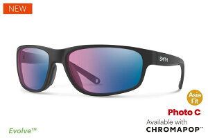 SMITH �X�~�X �Ό��T���O���X Redding 2 Matte Black�iCP Glass PolarChromic Rose Blue Mirror�j