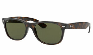 RAY-BAN Sunglasses NEW WAYFARER LOW BRIDGE FIT Tortoise RB2132F 902L G-15 Green size:54